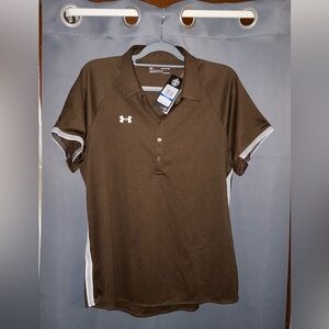 Under Armour Brown Polo Shirt NWT
